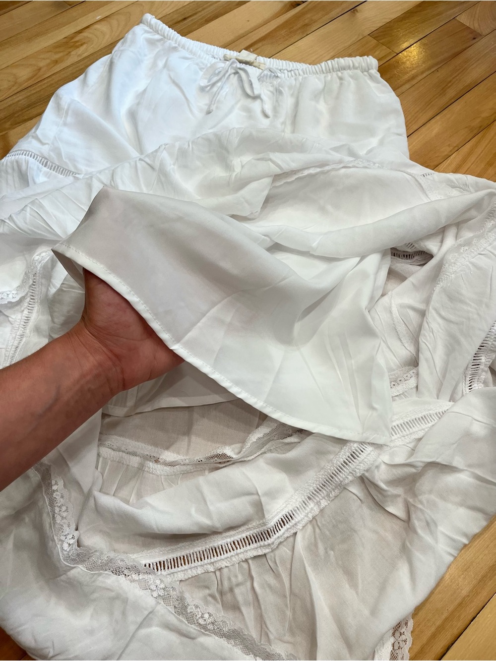 Aéropostale Lace Trim Tiered Maxi Skirt - Picture 5 of 6